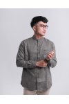 Doha Copper Brown Long Sleeve Comfort fit Shirt